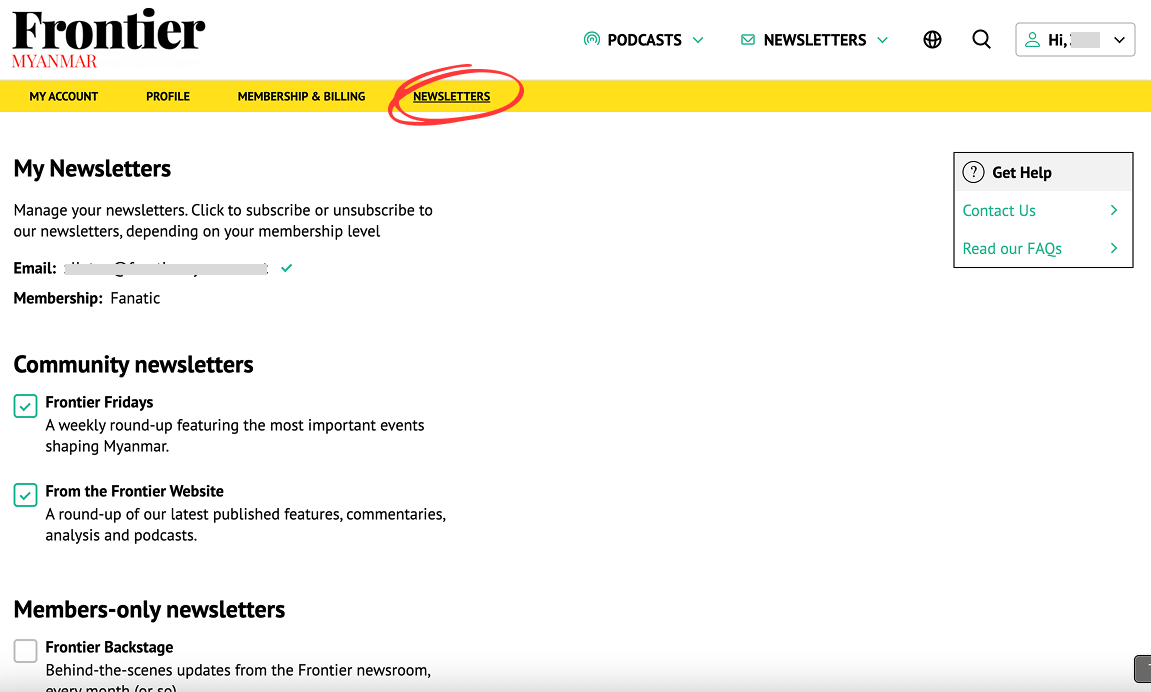 Newsletters