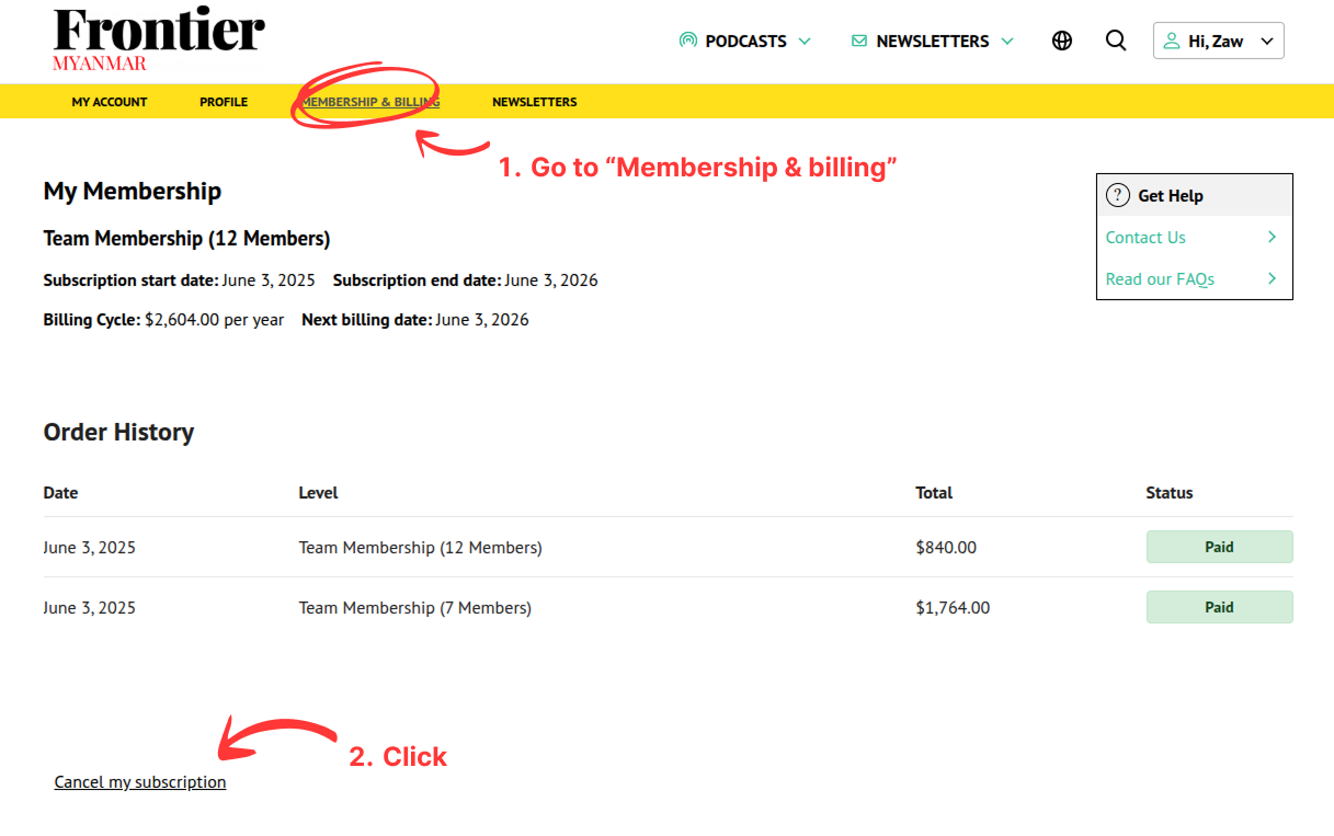 Billing