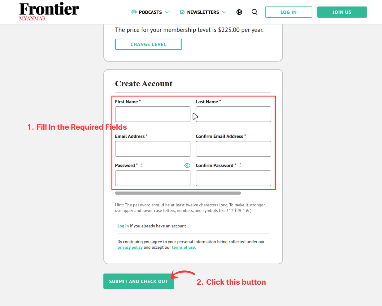 Register Form
