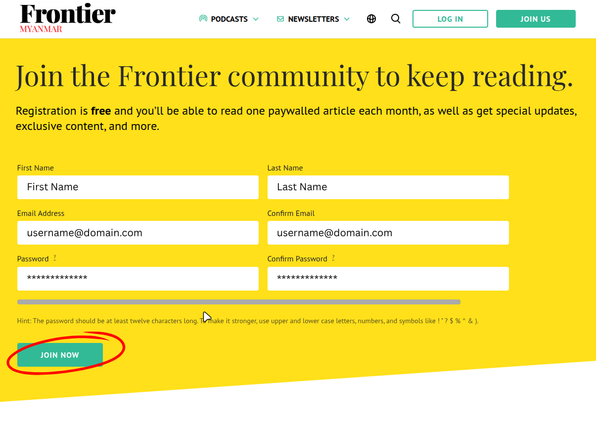 Register Form