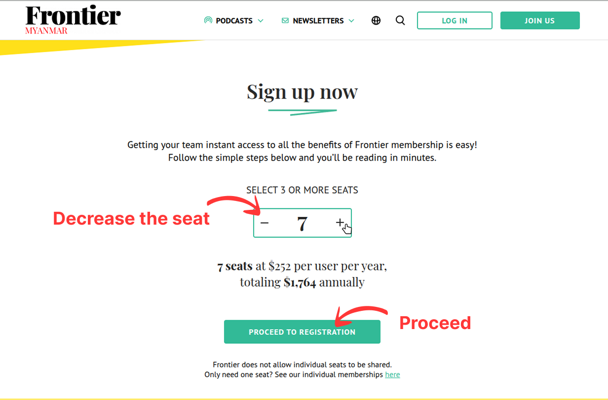 Finalize seat